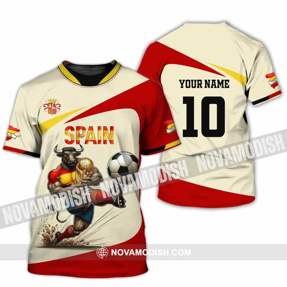 Unisex Shirt - Custom Spain 3D Shirt T-Shirt / S T-shirt