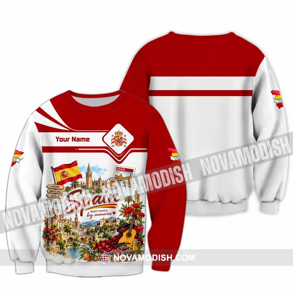 Unisex Shirt - Custom Spain Shirt - Long Sleeve / S - T-shirt