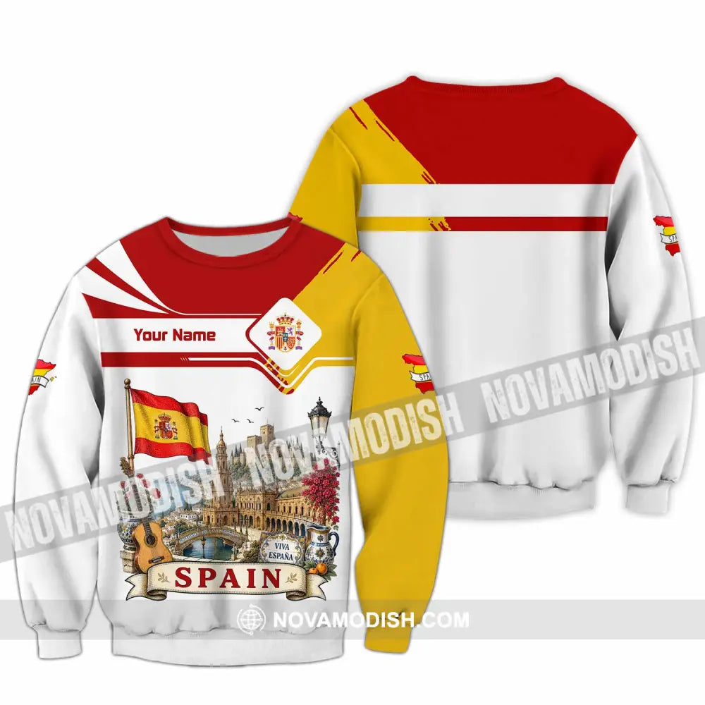 Unisex Shirt - Custom Spain Shirt - Long Sleeve / S - T-shirt