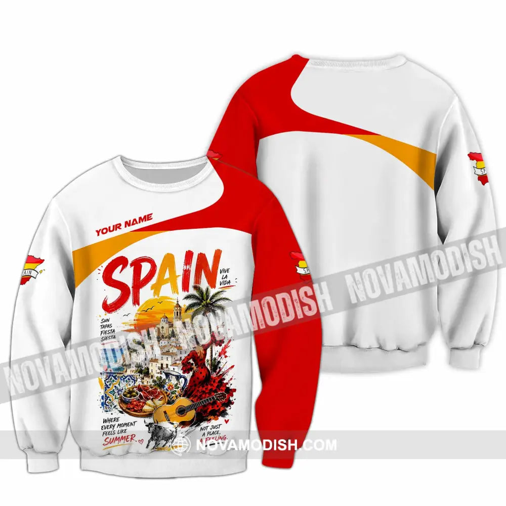 Unisex Shirt - Custom Spain Shirt - Long Sleeve / S - T-shirt