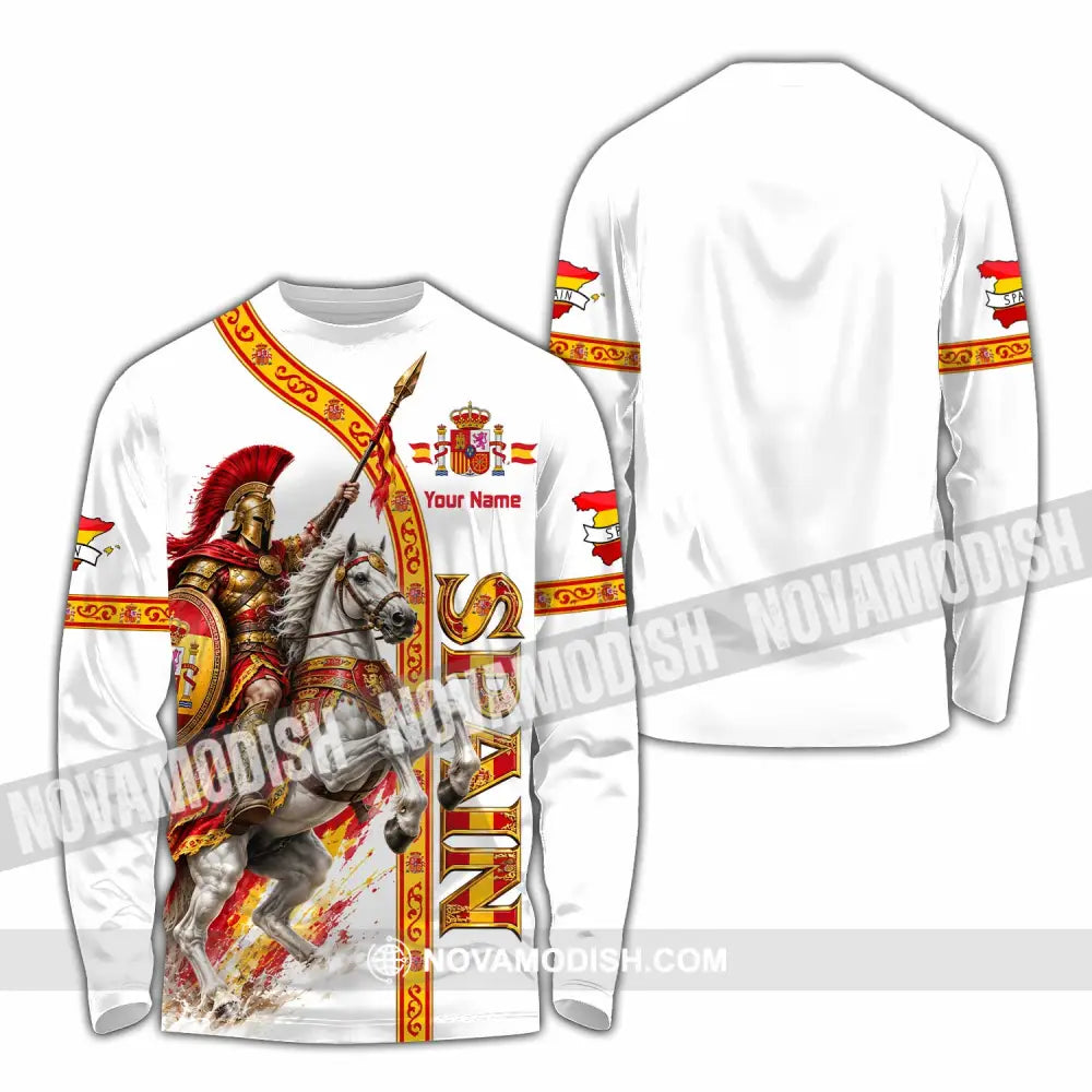 Unisex Shirt - Custom Spain Shirt - Long Sleeve Shirt / S - T-shirt