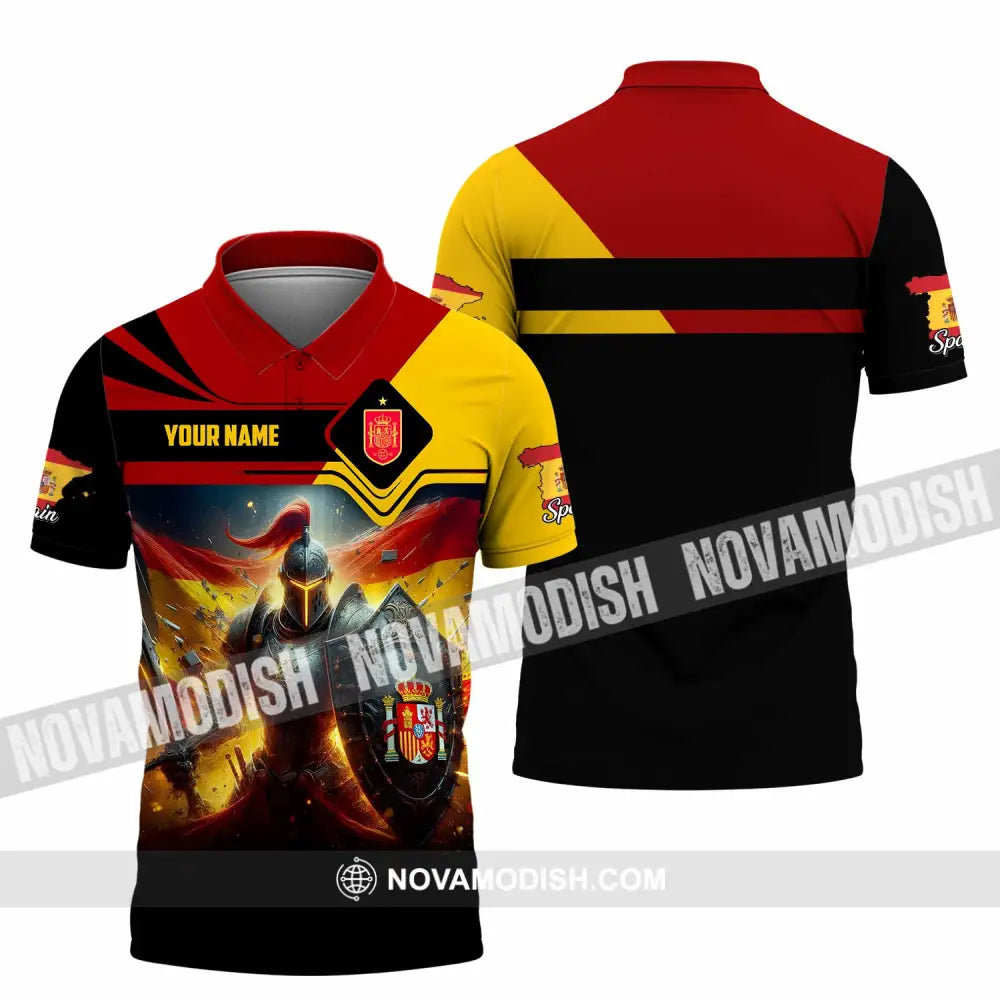 Unisex Shirt - Custom Spain Shirt Polo Shirt / S T-shirt