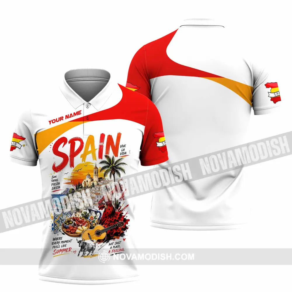 Unisex Shirt - Custom Spain Shirt - Polo Shirt / S - T-shirt