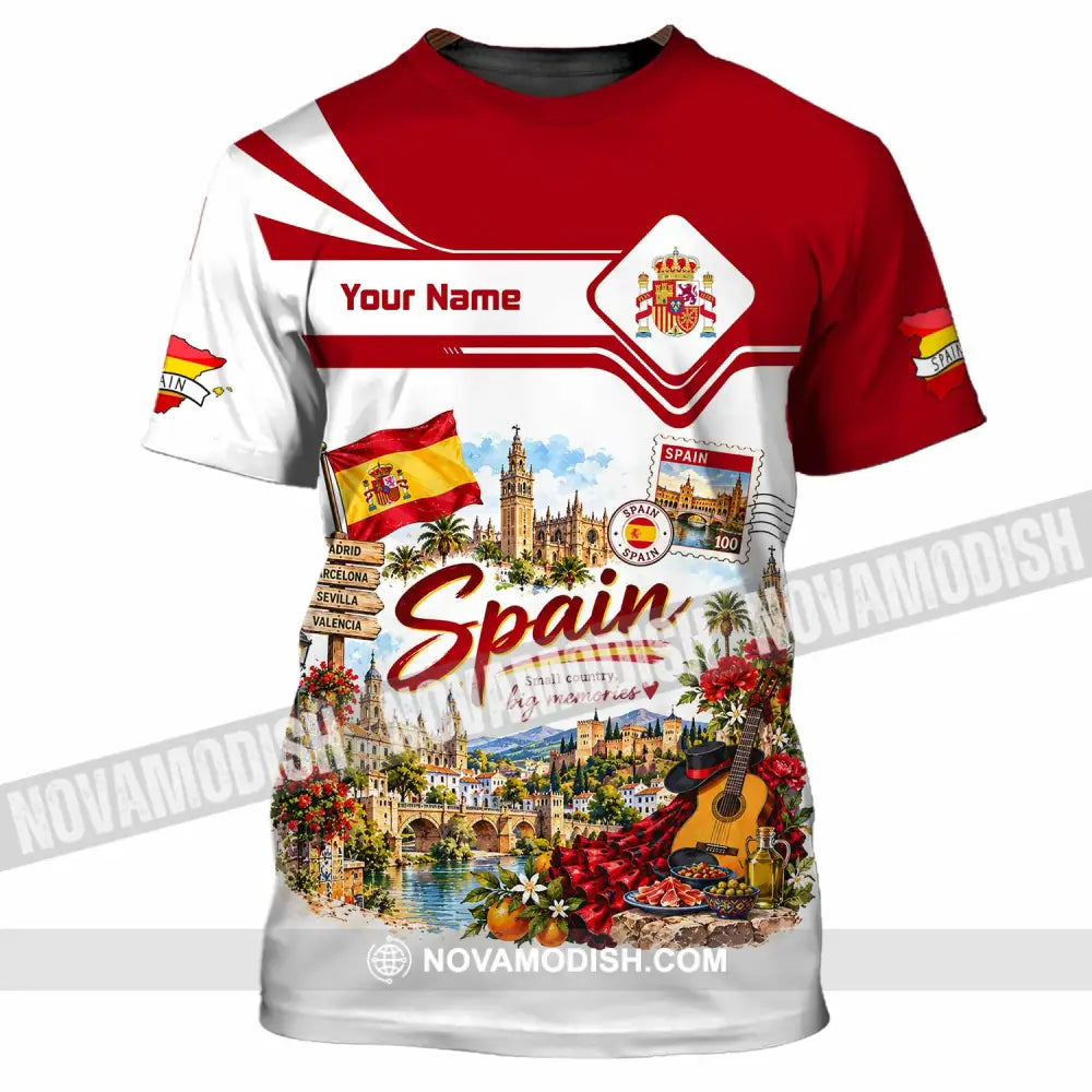 Unisex Shirt - Custom Spain Shirt - T-Shirt / S - T-shirt