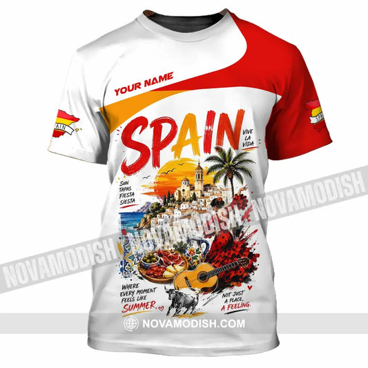 Unisex Shirt - Custom Spain Shirt - T-Shirt / S - T-shirt