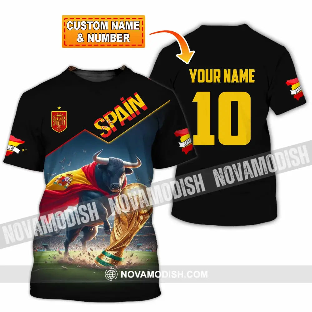 Unisex Shirt - Custom Spain World Cup 2026 3D Shirt T-shirt