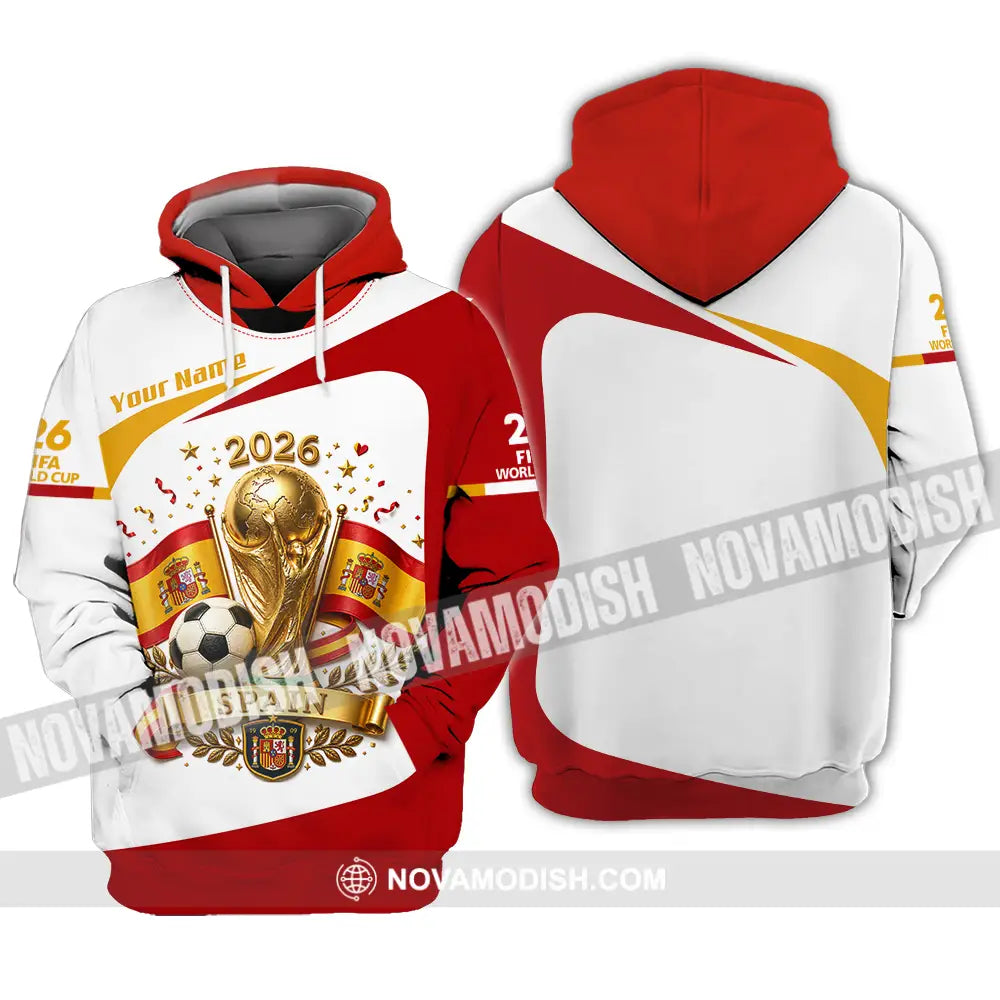 Unisex Shirt - Custom Spain World Cup 2026 Shirt - Hoodie / S - T-shirt