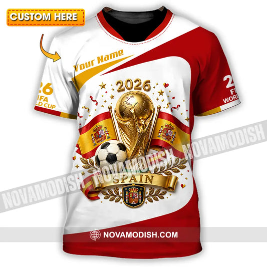 Unisex Shirt - Custom Spain World Cup 2026 Shirt - T-shirt