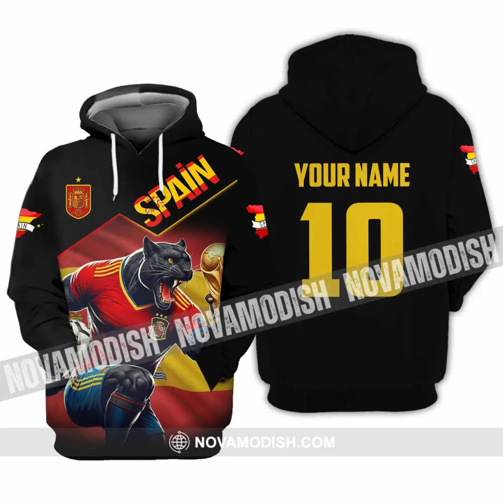 Unisex Shirt - Custom Spain World Cup 3D Shirt Hoodie / S T-shirt