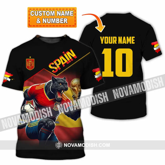 Unisex Shirt - Custom Spain World Cup 3D Shirt T-shirt