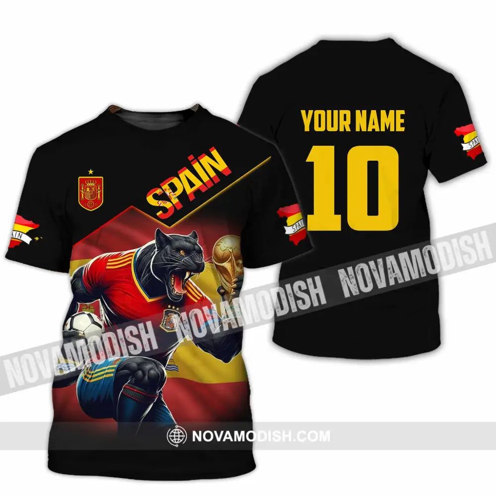 Unisex Shirt - Custom Spain World Cup 3D Shirt T-Shirt / S T-shirt