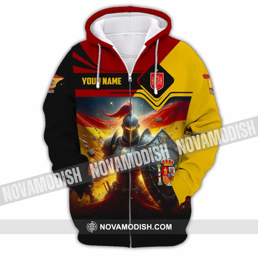 Unisex Shirt - Custom Spain Shirt Zipper Hoodie / S T-shirt