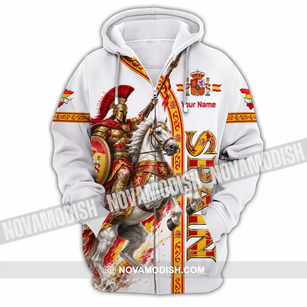 Unisex Shirt - Custom Spain Shirt - Zipper Hoodie / S - T-shirt