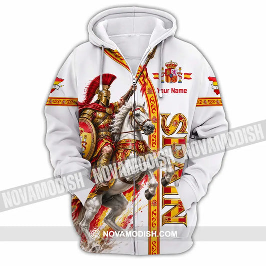 Unisex Shirt - Custom Spain Shirt - Zipper Hoodie / S - T-shirt