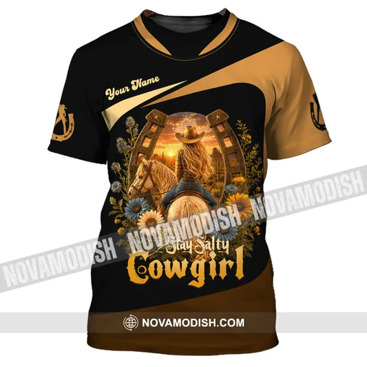 Unisex Shirt - Custom Stay Salty Cowgirl Shirt - T-Shirt / S - T-shirt