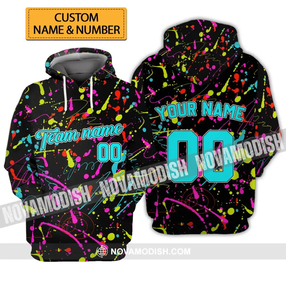 Unisex Shirt - Custom Stitched Splashes Graffiti Pattern T-Shirt - Personalized Light Color Shirt T-shirt