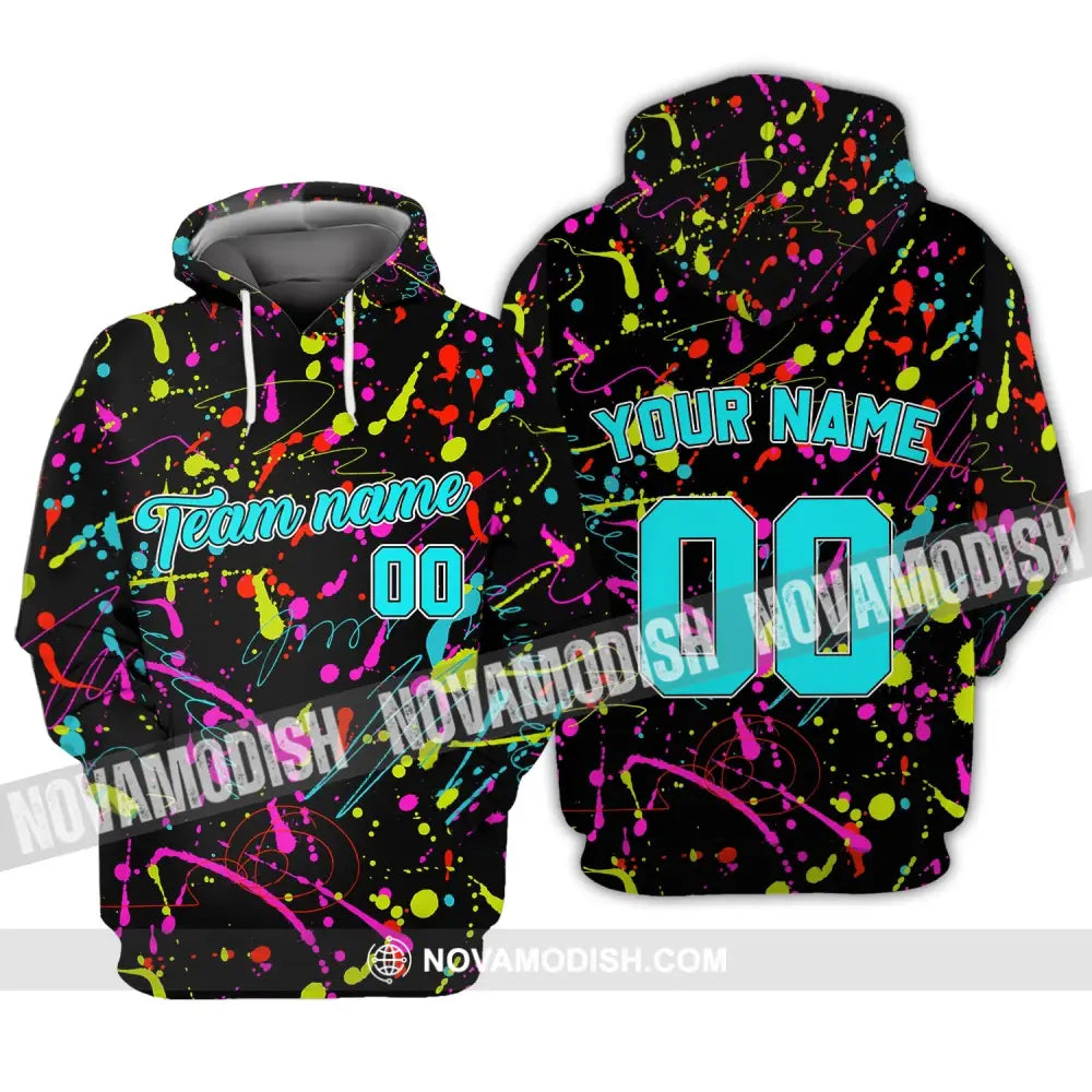 Unisex Shirt - Custom Stitched Splashes Graffiti Pattern T-Shirt - Personalized Light Color Shirt Hoodie / S T-shirt