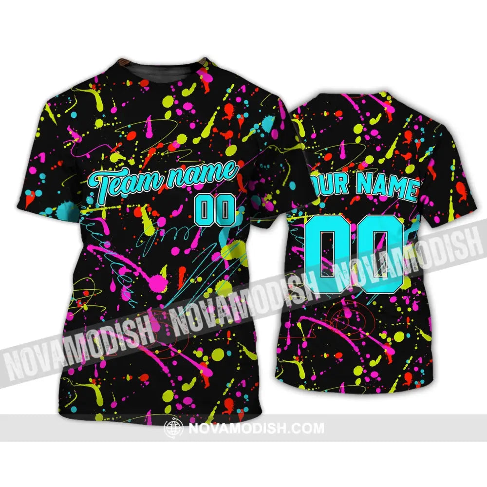 Unisex Shirt - Custom Stitched Splashes Graffiti Pattern T-Shirt - Personalized Light Color Shirt T-Shirt / S T-shirt