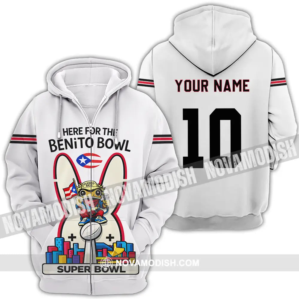 Unisex Shirt - Custom Super Bowl 3D Shirt Zipper Hoodie / S T-shirt