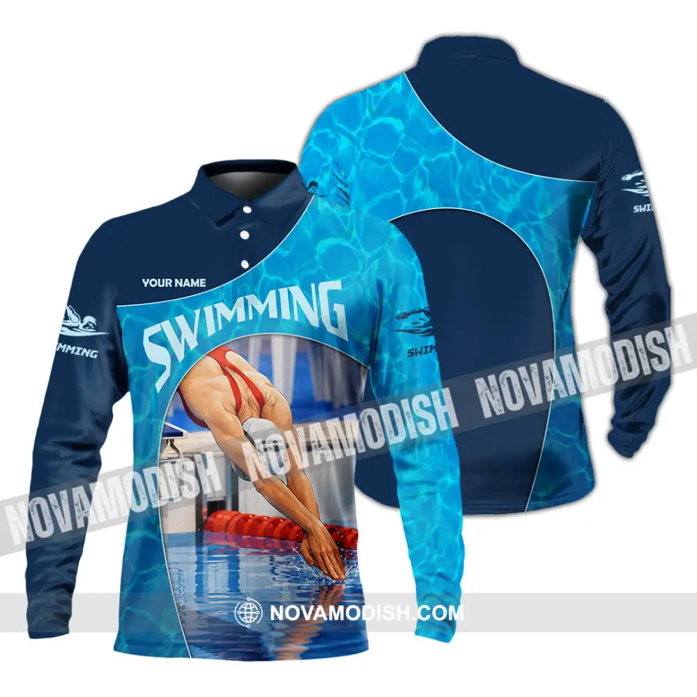 Unisex Shirt - Custom Surf King Shirt - Long Sleeve Polo / S - T-shirt