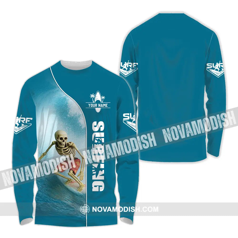 Unisex Shirt - Custom Surfing Shirt Long Sleeve Shirt / S T-shirt