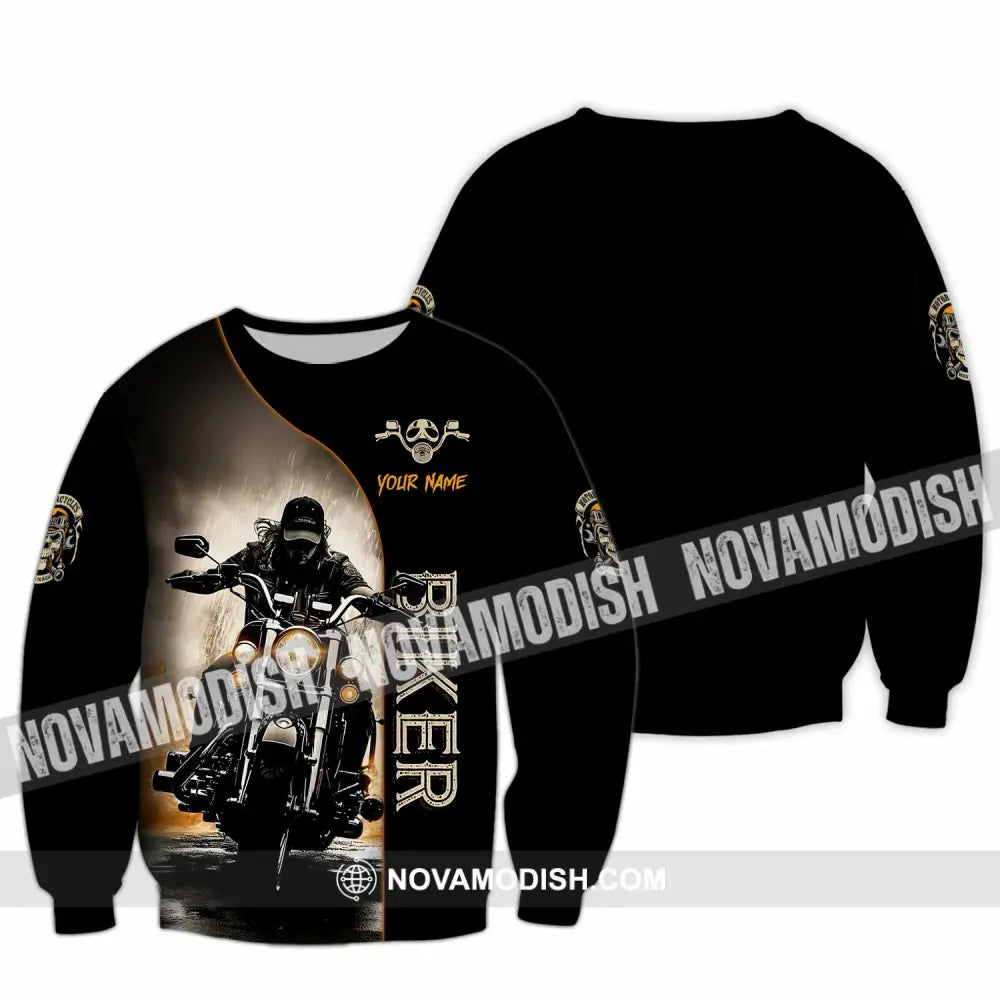 Unisex Shirt - Custom Swag Biker Biker Lover Sporty Shirt Long Sleeve / S T-shirt