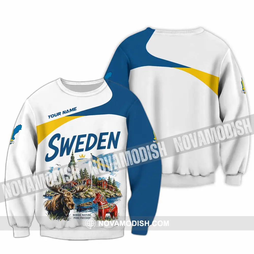 Unisex Shirt - Custom Sweden Shirt - Long Sleeve / S - T-shirt