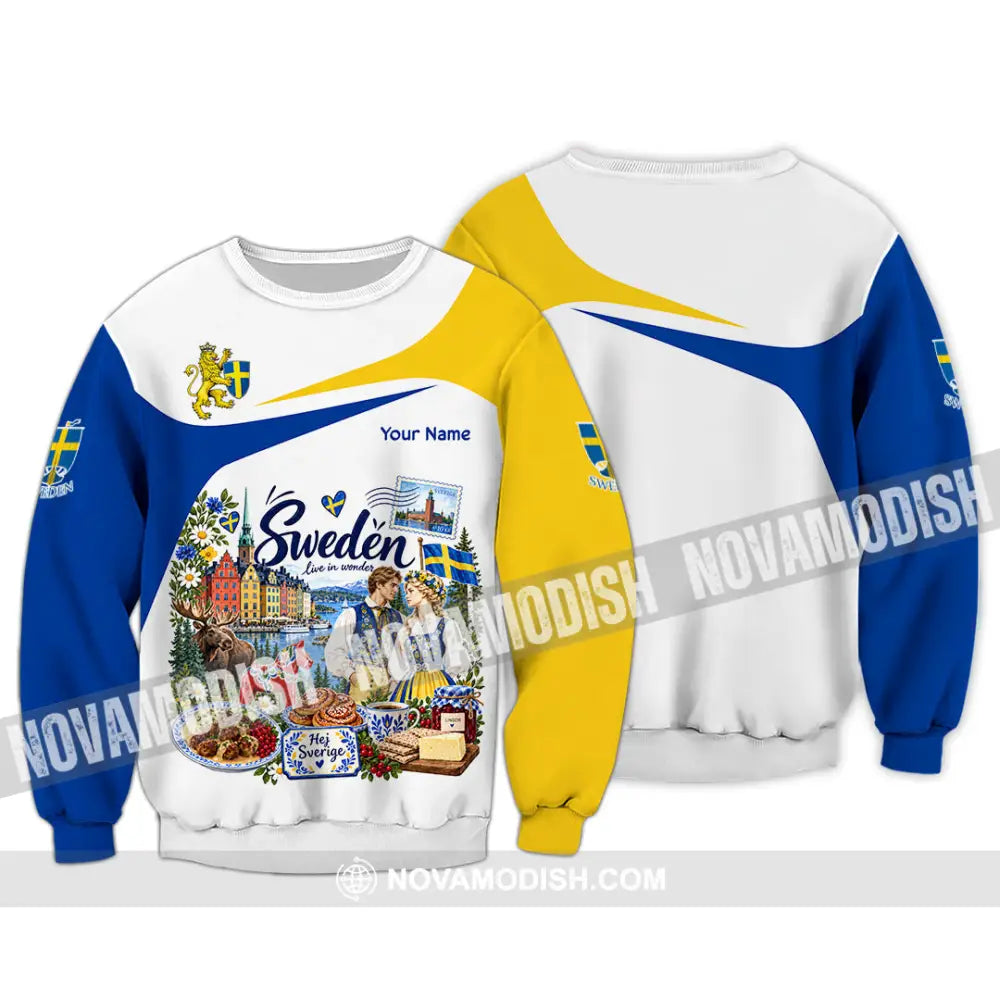 Unisex Shirt - Custom Sweden Shirt - Long Sleeve / S - T-shirt