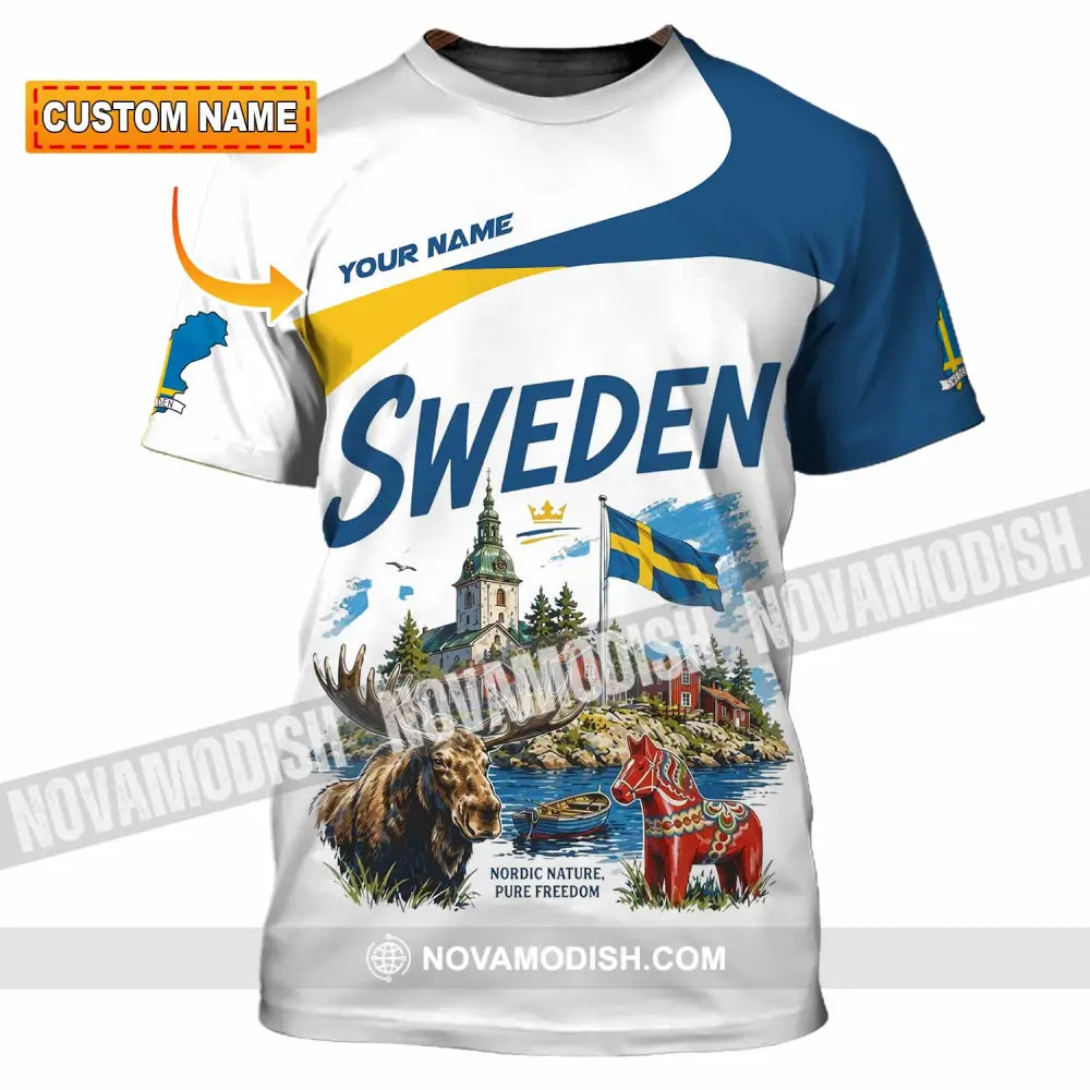 Unisex Shirt - Custom Sweden Shirt - T-shirt