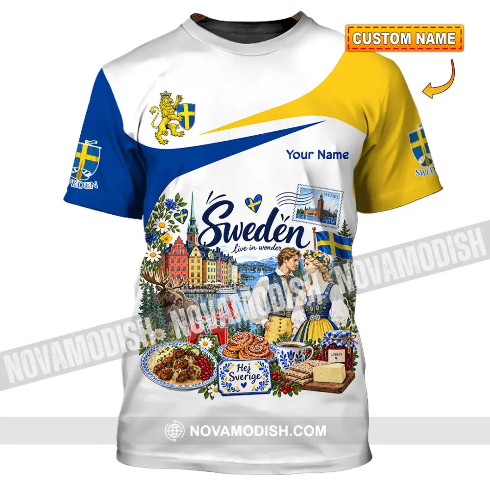 Unisex Shirt - Custom Sweden Shirt - T-shirt