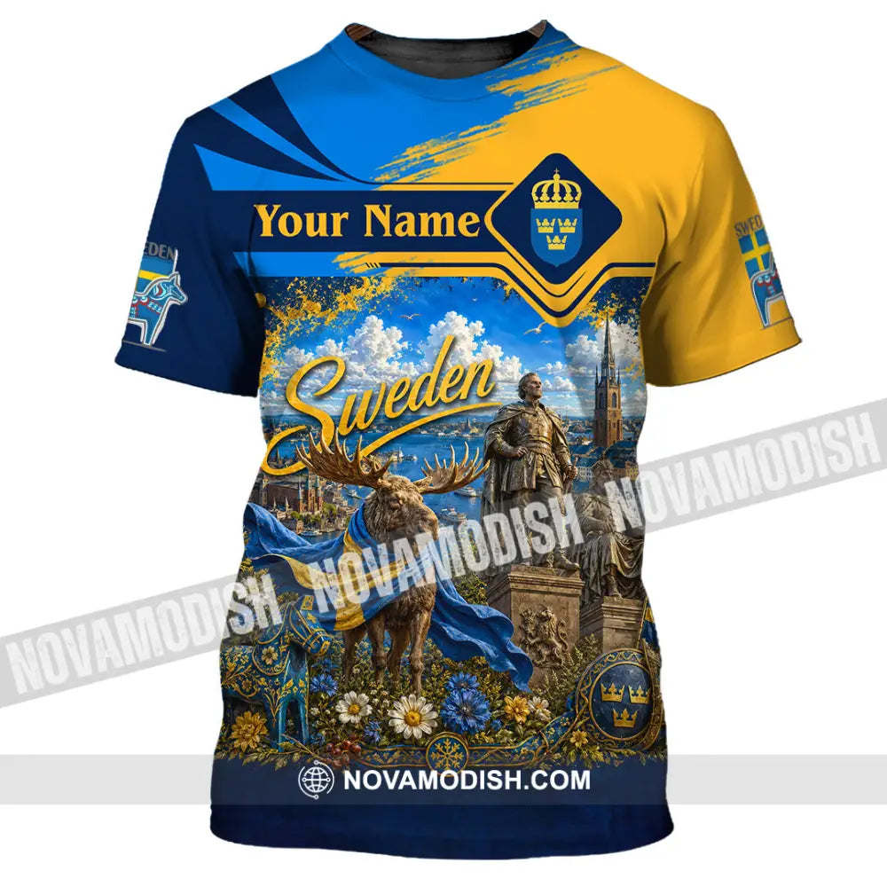 Unisex Shirt - Custom Sweden Shirt - T-Shirt / S - T-shirt