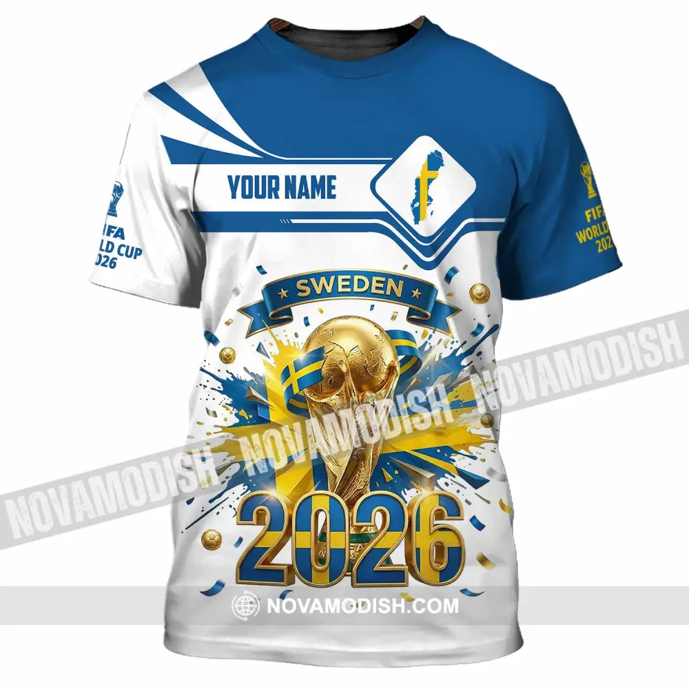 Unisex Shirt - Custom Sweden World Cup 2026 3D Shirt - T-Shirt / S - T-shirt