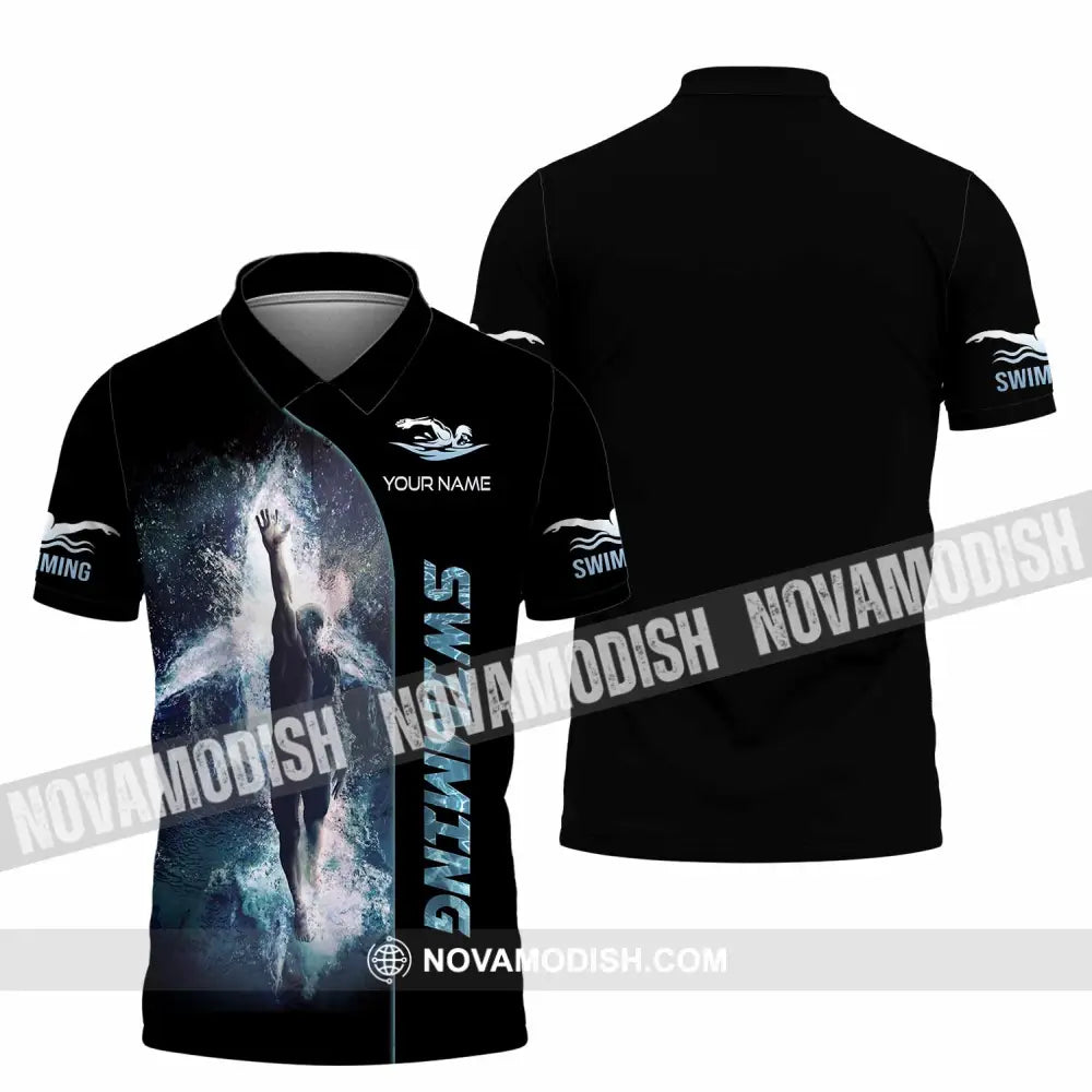 Unisex Shirt - Custom Swimming 3D Shirt Polo Shirt / S T-shirt