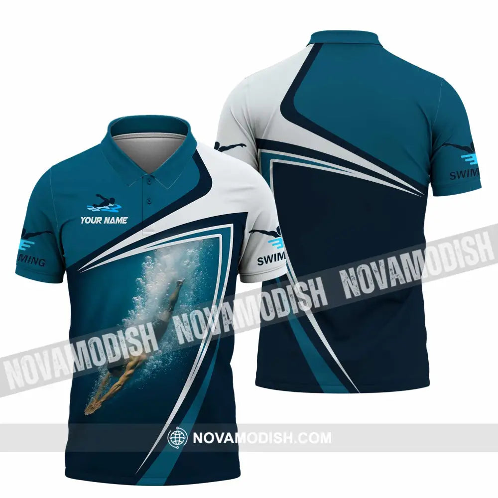 Unisex Shirt - Custom Swimming 3D Shirt - Polo Shirt / S - T-shirt