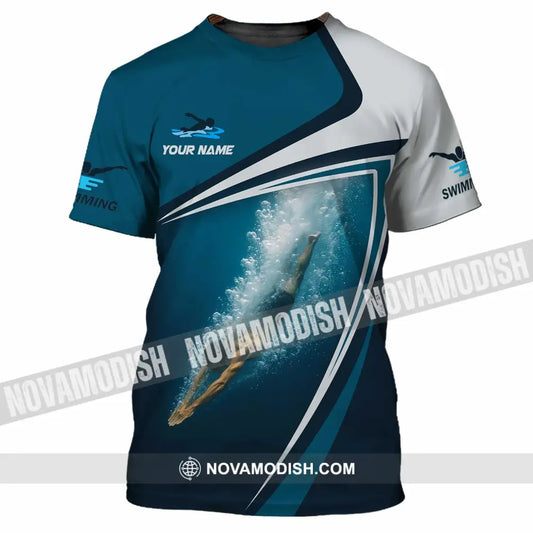 Unisex Shirt - Custom Swimming 3D Shirt - T-Shirt / S - T-shirt