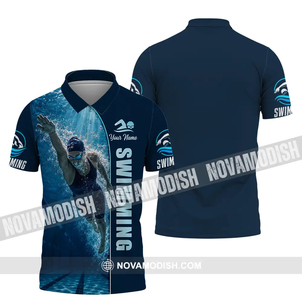 Unisex Shirt - Custom Swimming Shirt - Polo Shirt / S - T-shirt