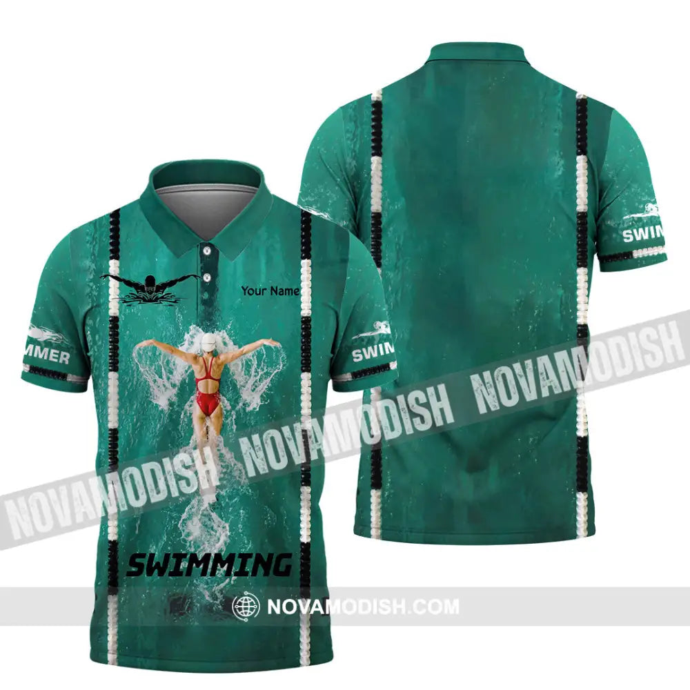 Unisex Shirt - Custom Swimming Shirt - Polo Shirt / S - T-shirt