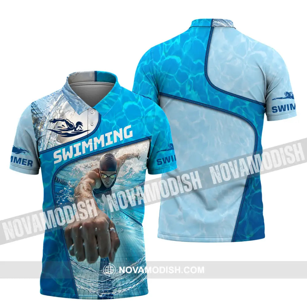 Unisex Shirt - Custom Swimming Shirt - Polo Shirt / S - T-shirt