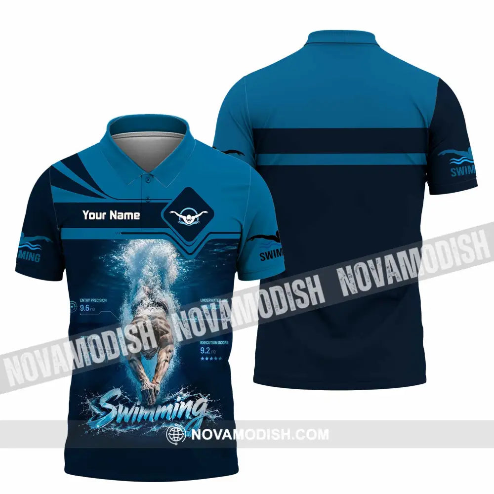 Unisex Shirt - Custom Swimming Shirt - Polo Shirt / S - T-shirt
