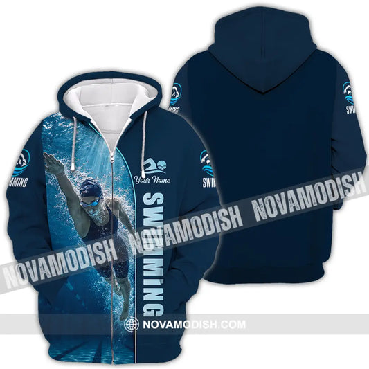 Unisex Shirt - Custom Swimming Shirt - Zipper Hoodie / S - T-shirt