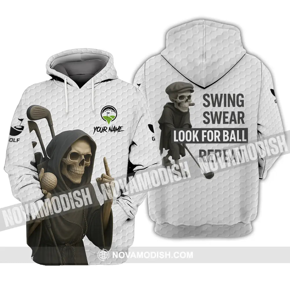 Unisex Shirt - Custom Swing Swear Look For Ball Repeat Shirt Hoodie / S T-shirt