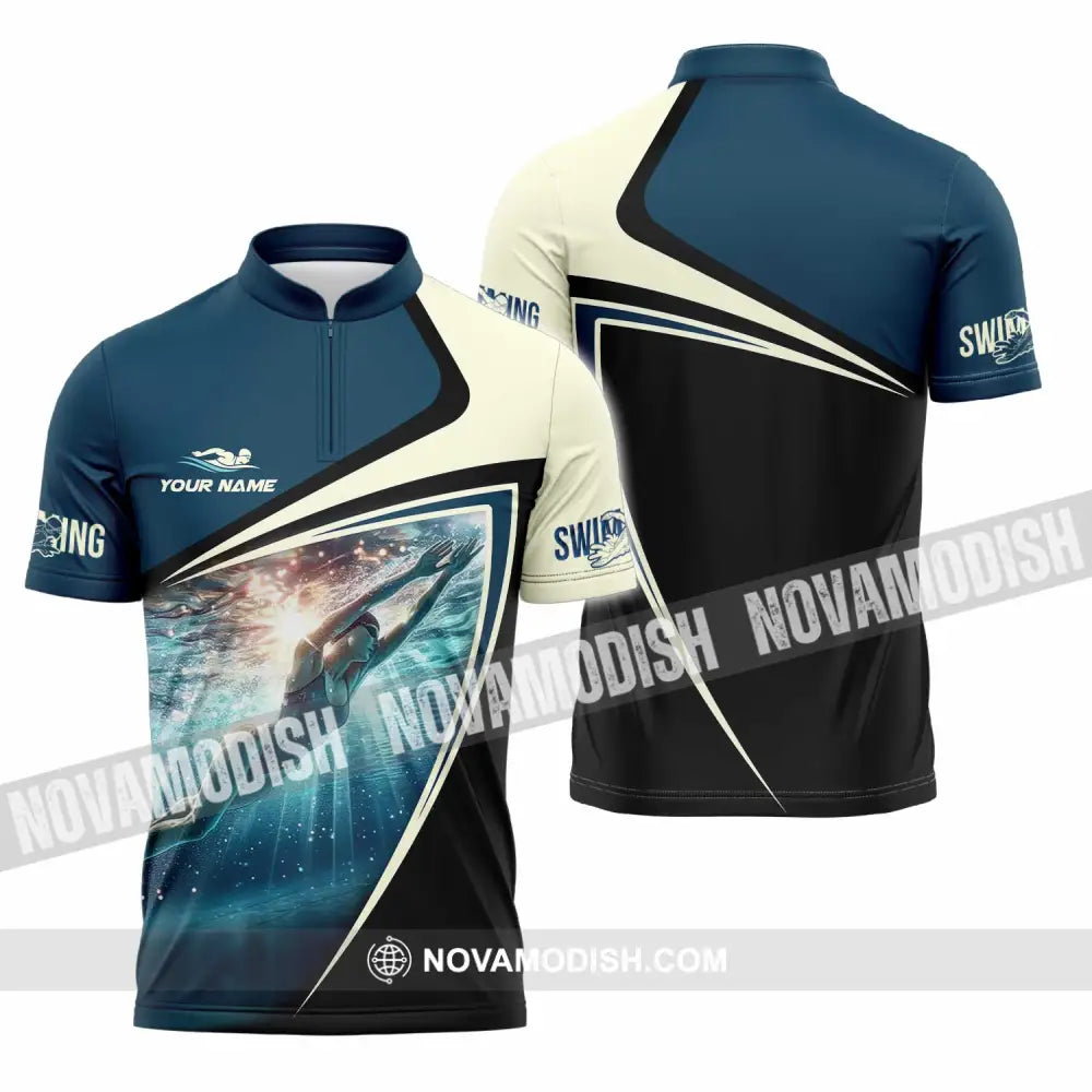 Unisex Shirt - Custom Swing Shirt - Zipper Polo Shirt / S - T-shirt