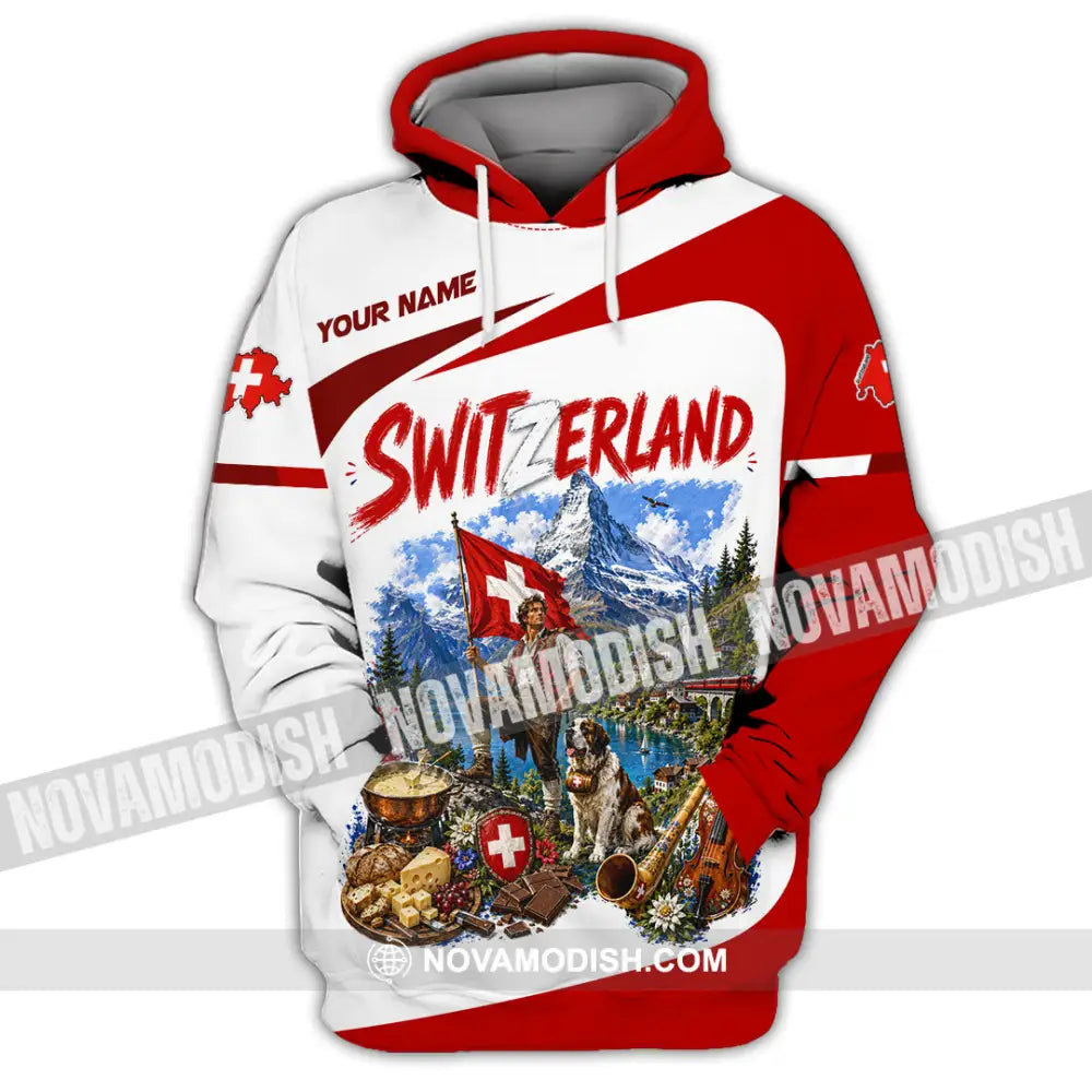 Unisex Shirt - Custom Switzerland Shirt - Hoodie / S - T-shirt