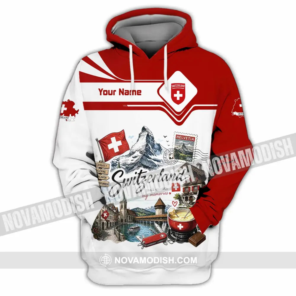 Unisex Shirt - Custom Switzerland Shirt - Hoodie / S - T-shirt