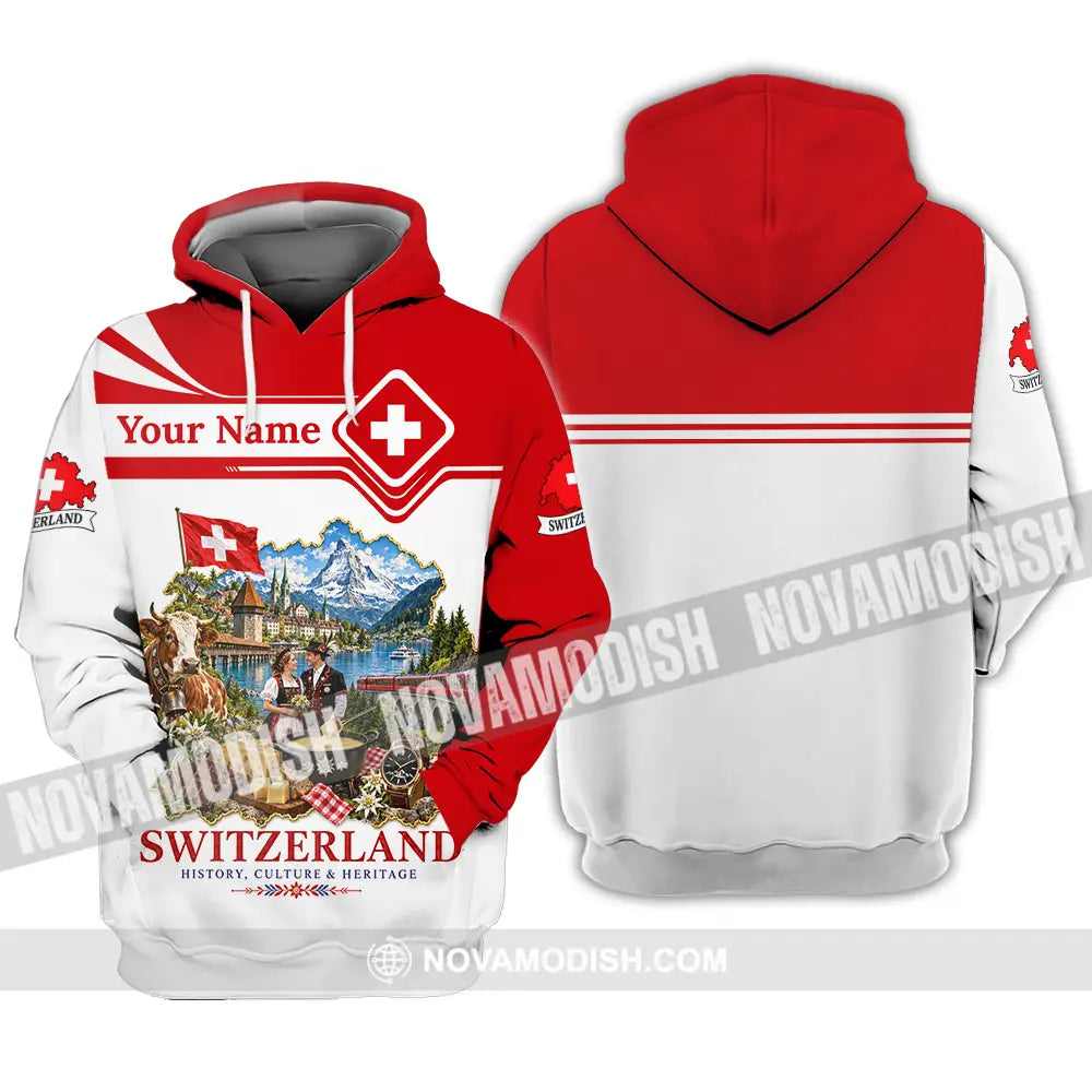 Unisex Shirt - Custom Switzerland Shirt - Hoodie / S - T-shirt
