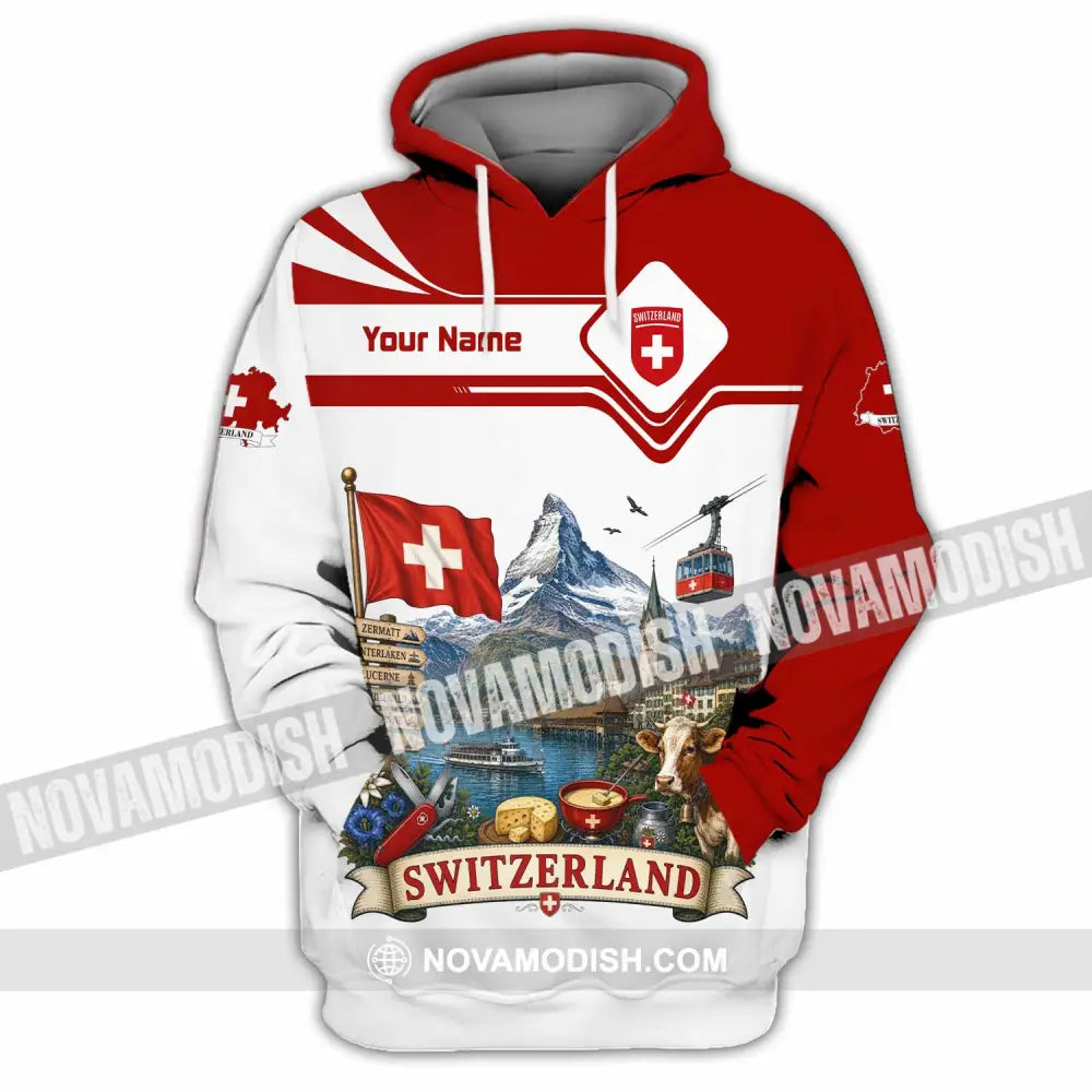 Unisex Shirt - Custom Switzerland Shirt - Hoodie / S - T-shirt
