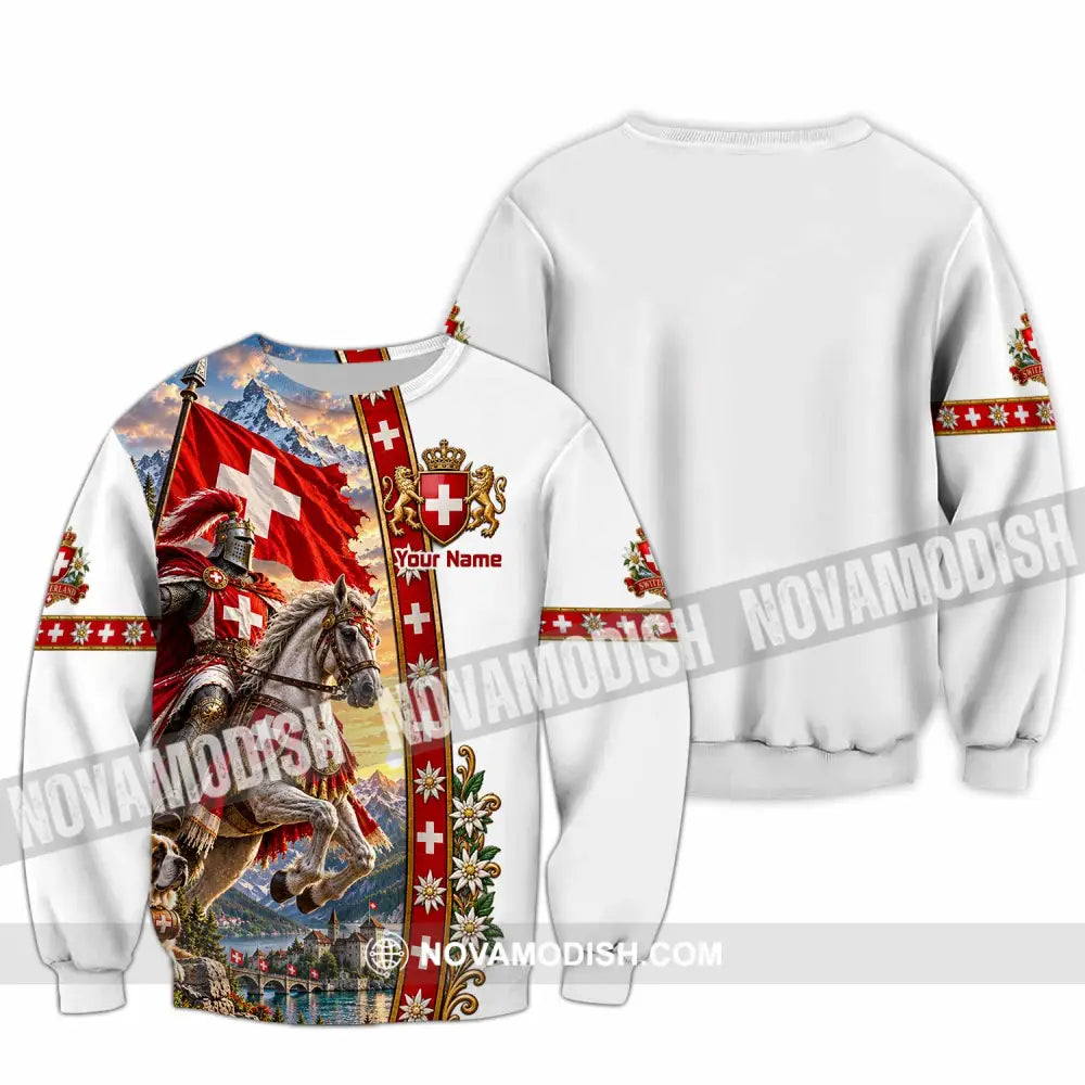 Unisex Shirt - Custom Switzerland Shirt - Long Sleeve / S - T-shirt