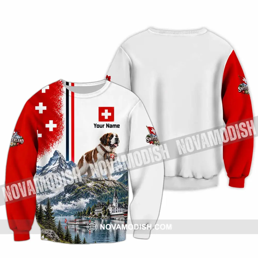 Unisex Shirt - Custom Switzerland Shirt - Long Sleeve / S - T-shirt