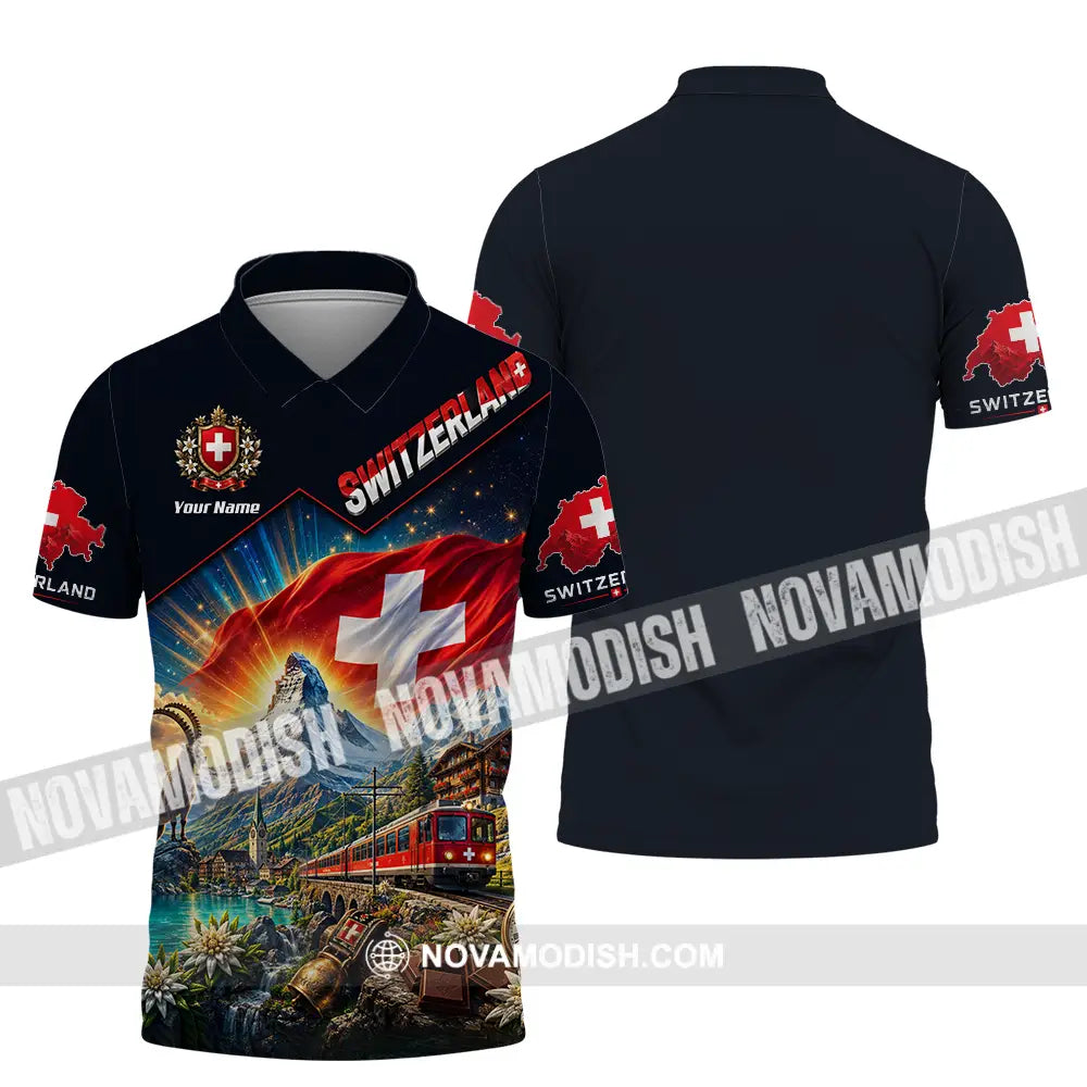 Unisex Shirt - Custom Switzerland Shirt - Polo Shirt / S - T-shirt