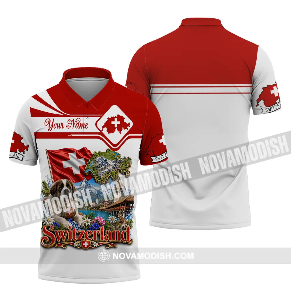 Unisex Shirt - Custom Switzerland Shirt - Polo Shirt / S - T-shirt